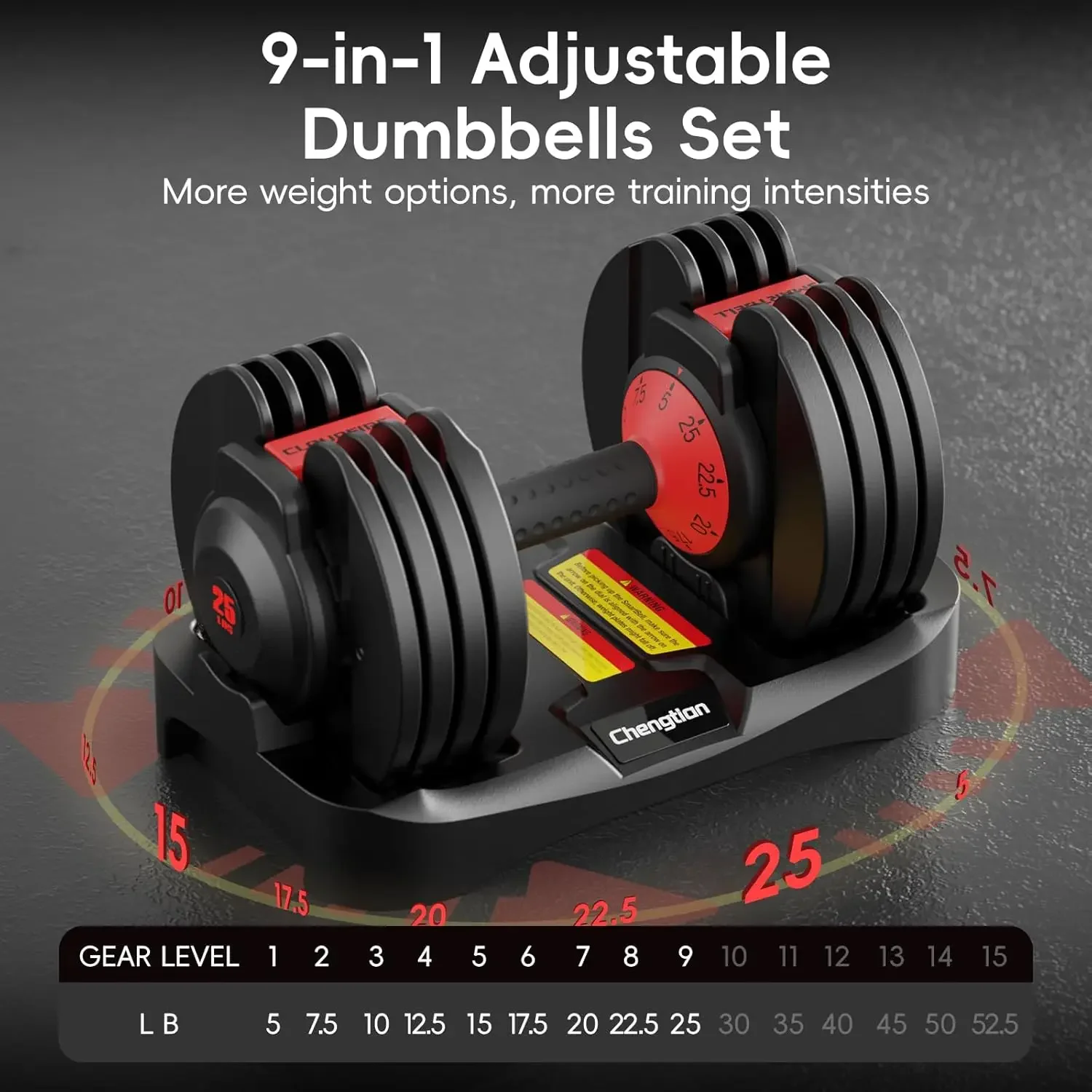 Dumbbell Set - مجموعة دمبلز قابلة للتعديل مطورة (2