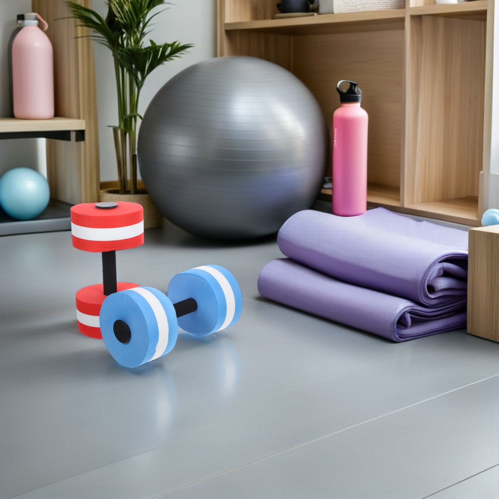 قطعتان من أثقال المياه العائمة - مراجعة Dumbbell Set وسعره